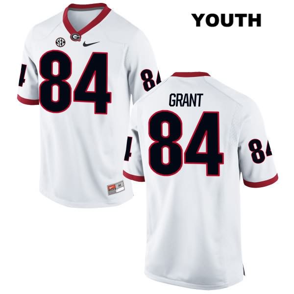 Georgia Bulldogs Youth Walter Grant #84 NCAA Authentic White Nike Stitched College Football Jersey ZLM6256KA